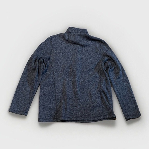 Woolrich Men's XL Blue Fleece Pullover With Chest Pocket Quarter‎ Zip Sweater - Picture 3 of 6